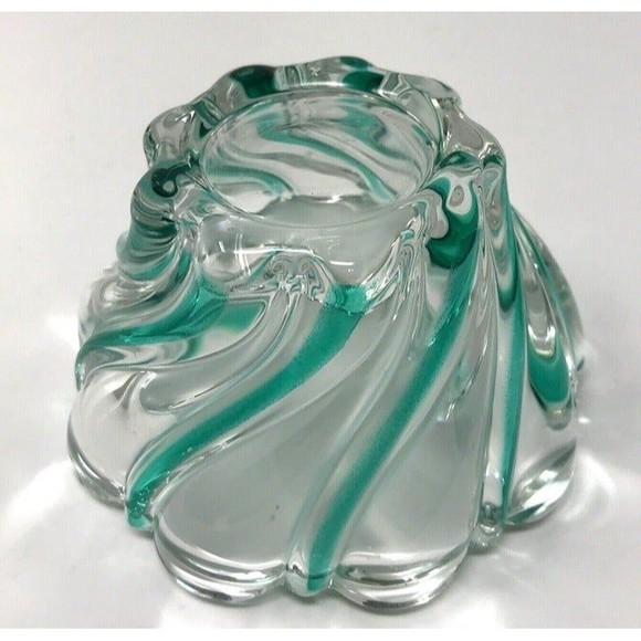 Swirl Glass  Candle Holders Christmas Holiday  Décor - Picture 8 of 10